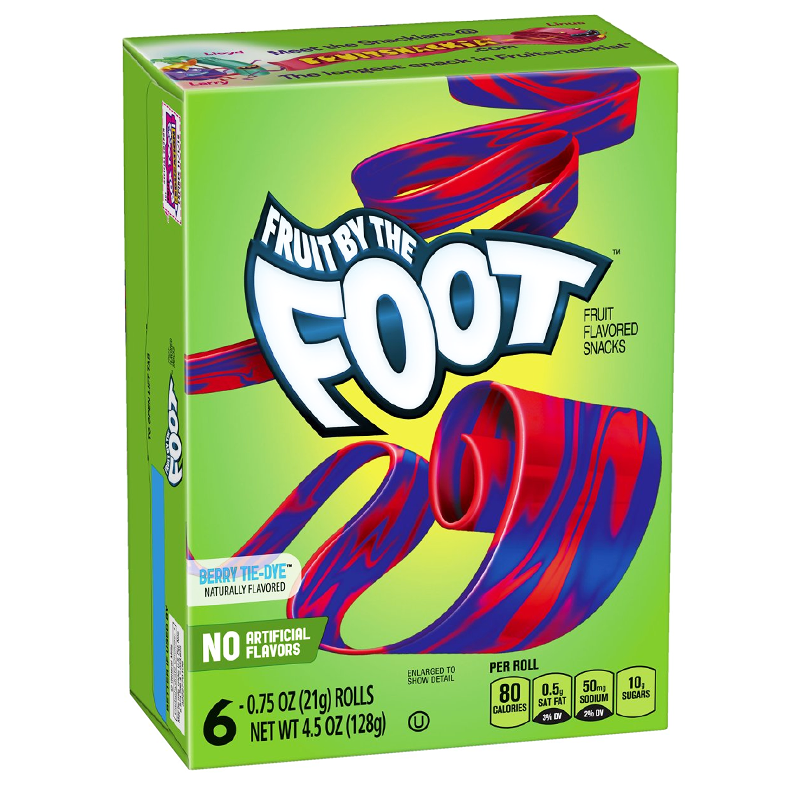 Fruit By The Foot Berry Tie Dye Candy 128Gm