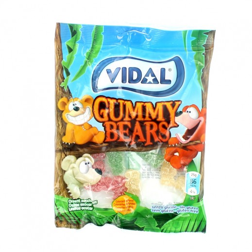 Vidal Gummy Bear Candy 100Gm