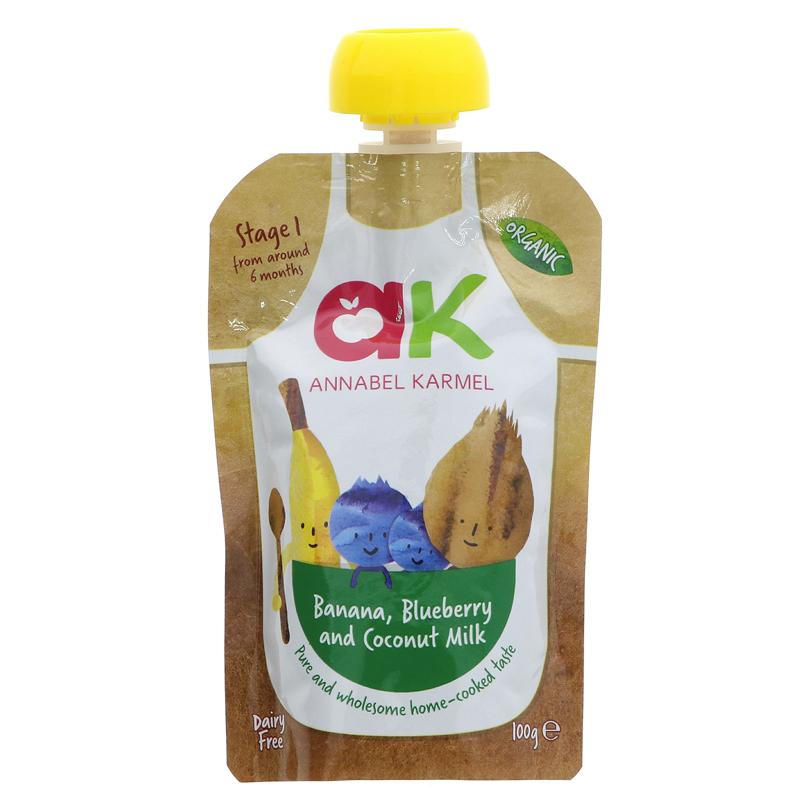 Annabel Karmel Banana Blueberry & Coconut Milk Baby Food Stage One 100Gm