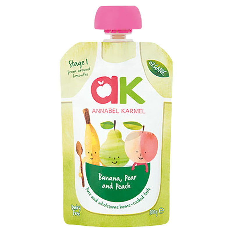 Annabel Karmel Banana Pear & Peach Baby Food Stage One 100Gm
