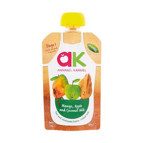 Annabel Karmel Mango Apple & Coconut Milk Baby Food Stage One 100Gm