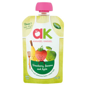 Annabel Karmel Strawberry Apple & Banana Baby Food Stage One 100Gm