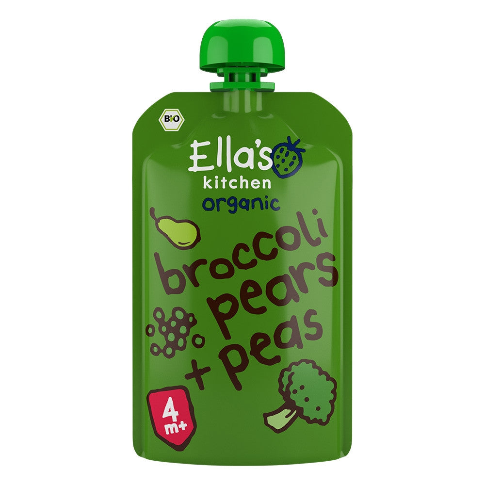Ellas Kitchen Broccoli Pear & Pea Baby Food 4 Months 120Gm