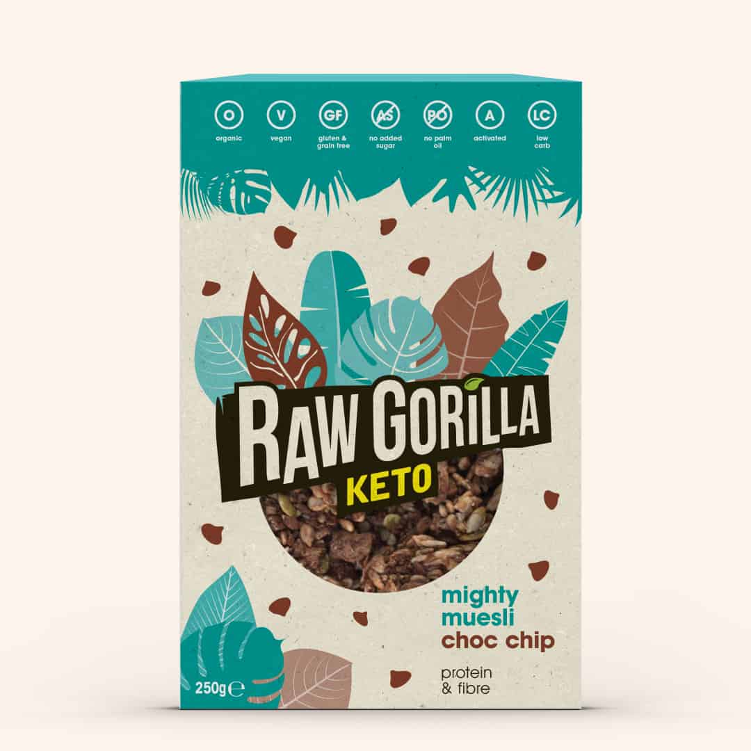 Raw Gorilla Choc Chip Mighty Muesli 250Gm
