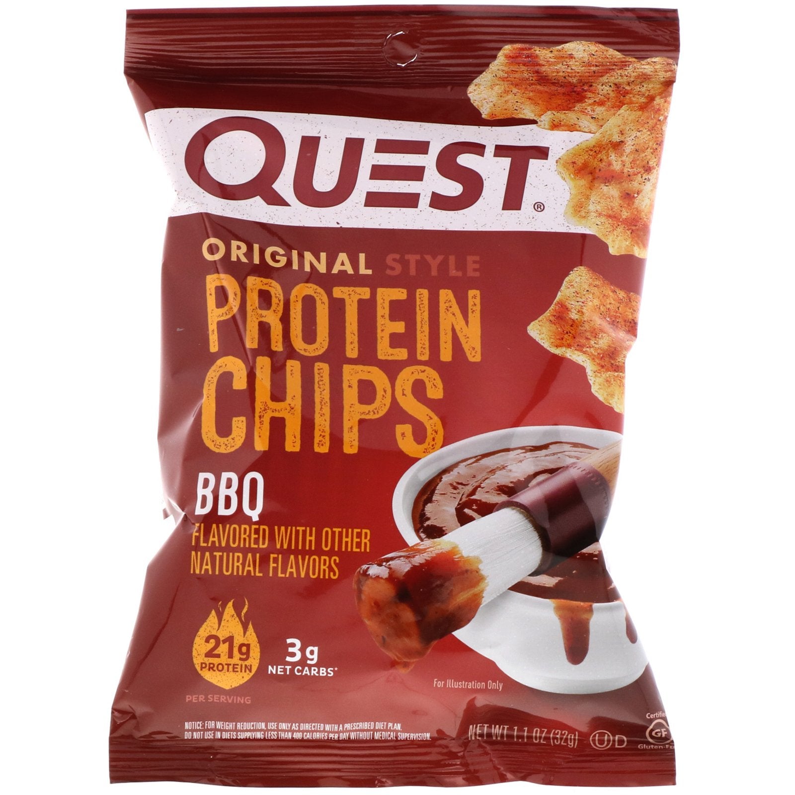Quest Bbq Flavour Protein Chips 32Gm