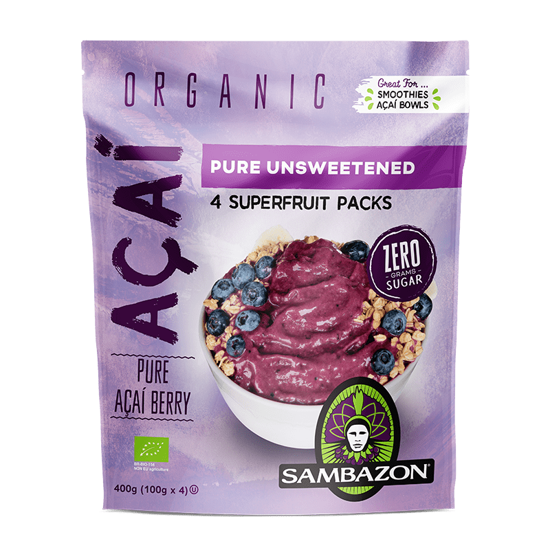 Sambazon Unsweetened Organic Acai Berry Puree 400Gm