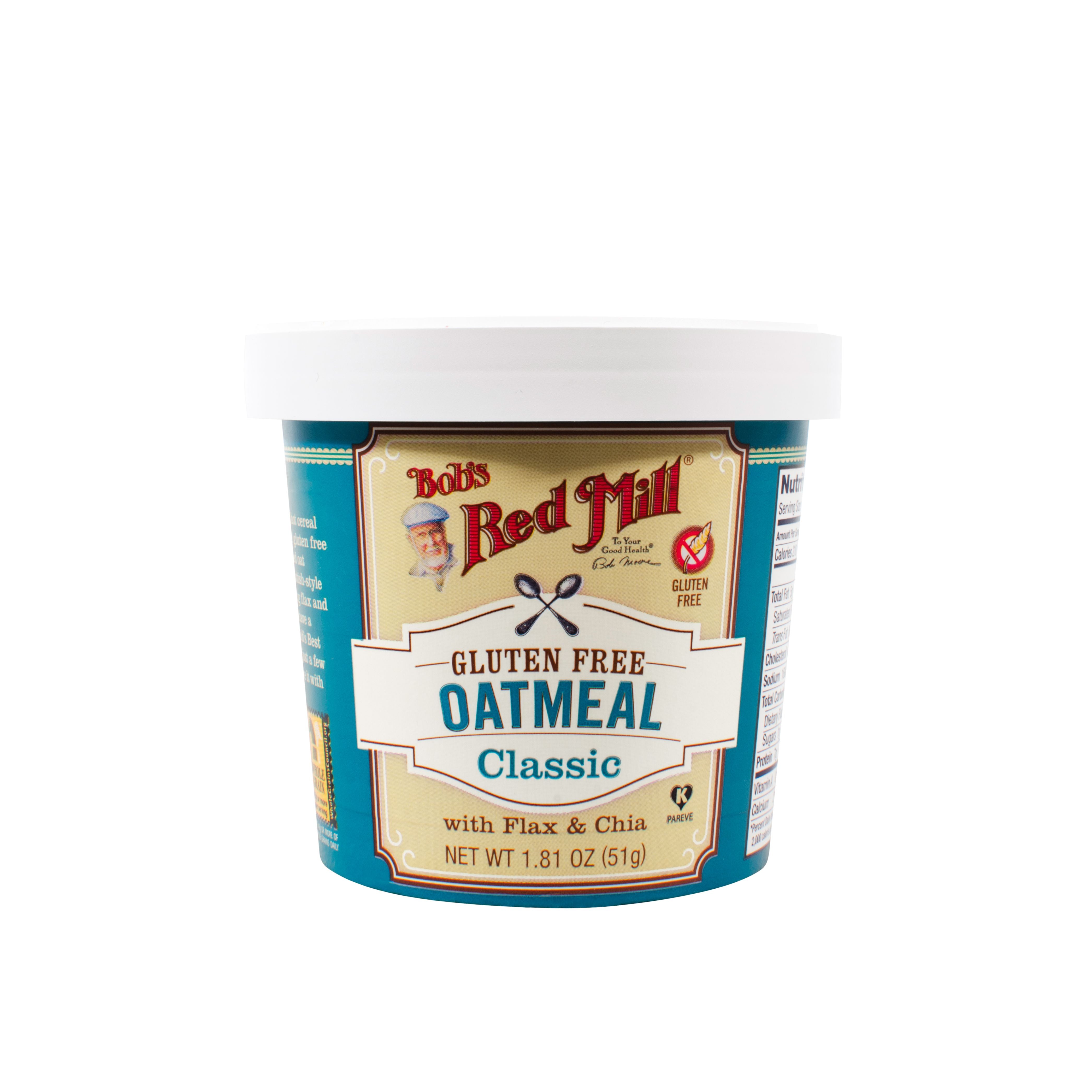 Bobs Red Mill Classic Gluten Free Oatmeal Cup 1.81Oz