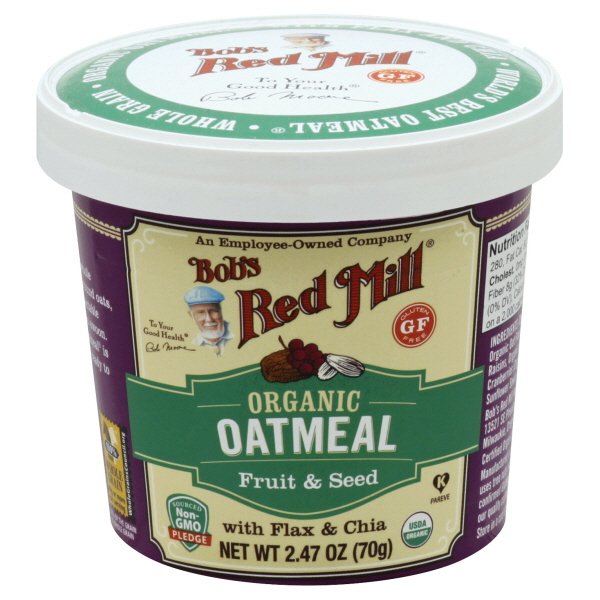 Bobs Red Mill Fruit And Seed Gluten Free Organic Oatmeal 2.47Oz