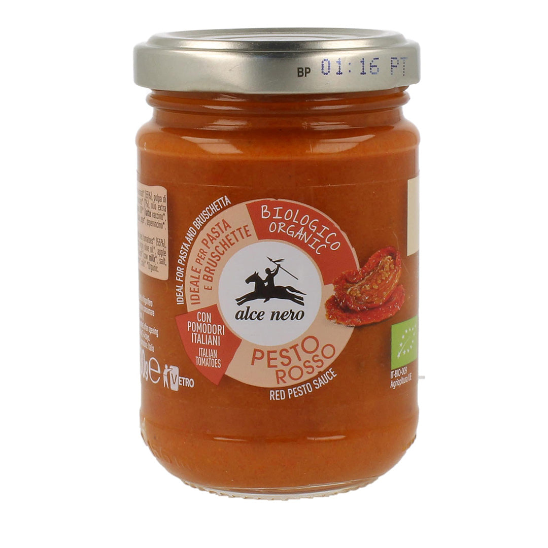 Alce Nero Dried Tomatoes Organic Red Pesto Sauce 130Gm