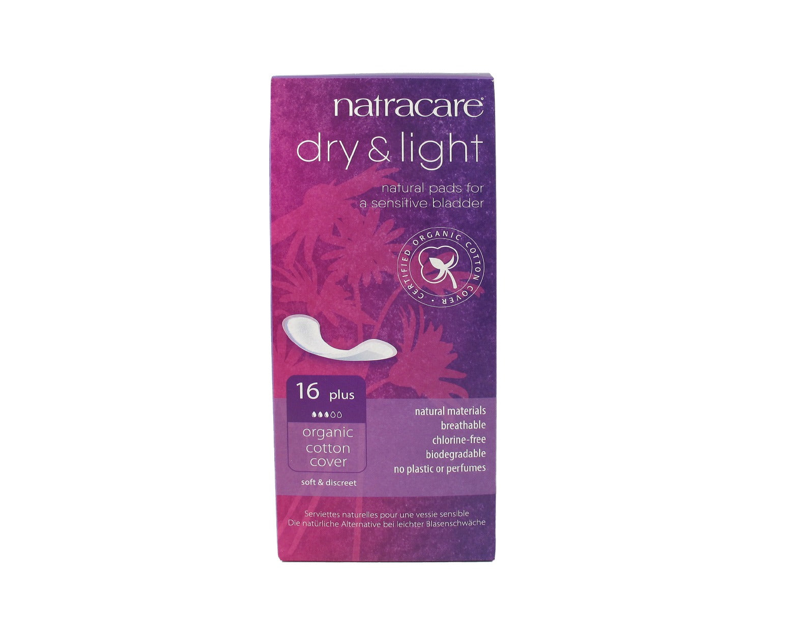 Natracare Dry _Light_Organic Cotton cover pads