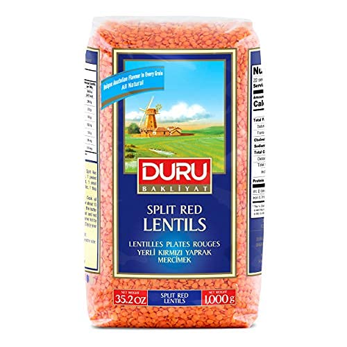 Duru Pulses Red Split Lentil 1Kg
