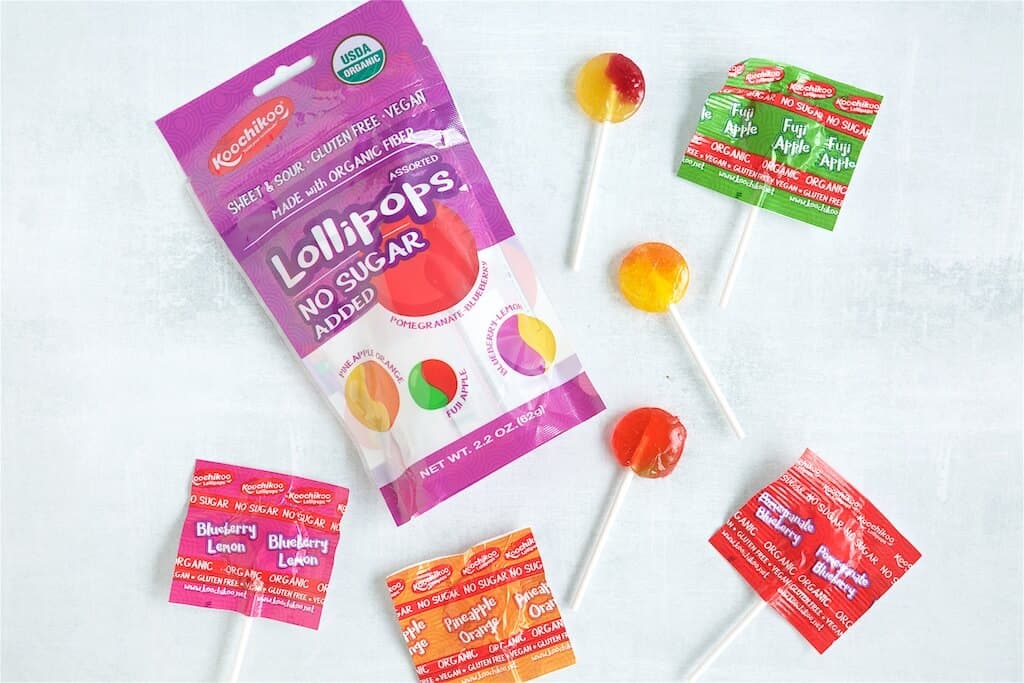 Koochikoo Assorted Lollipop Organic Candy 60Gm
