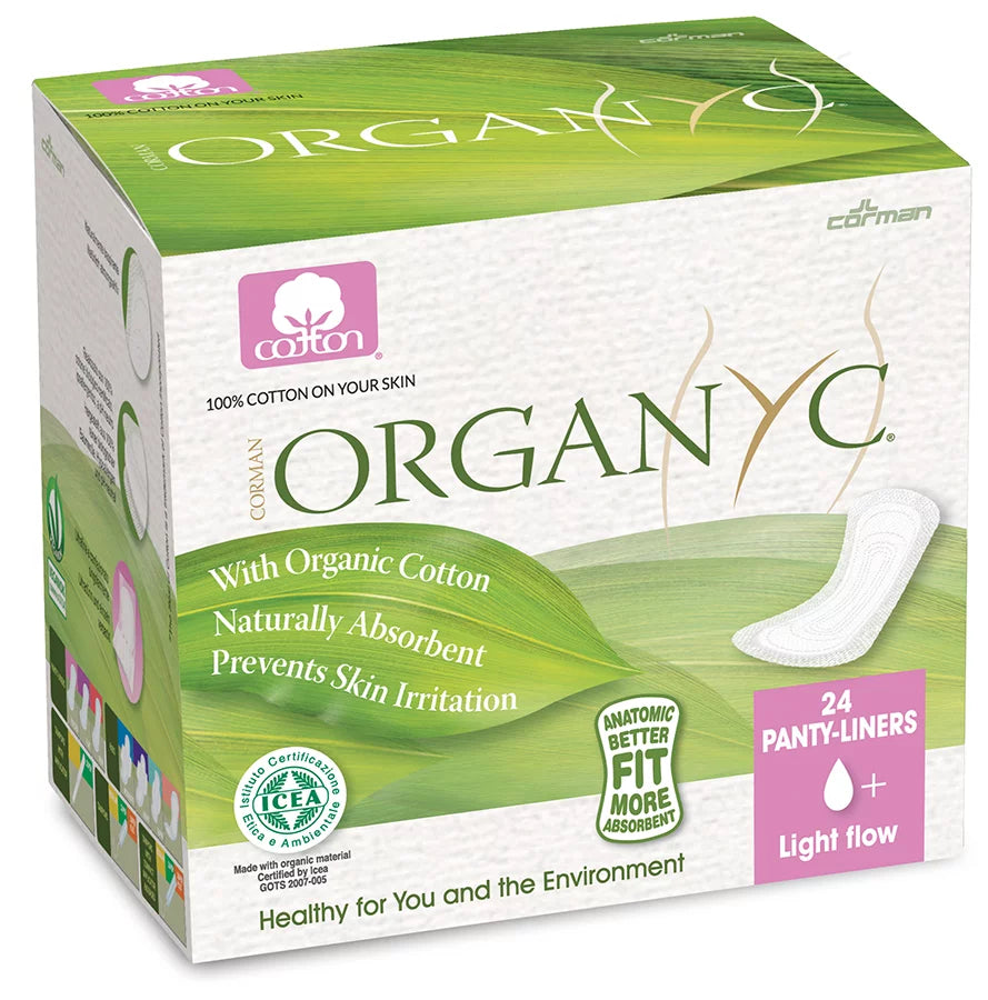 Organyc Cotton Folded Panty Liners Light Flow 24