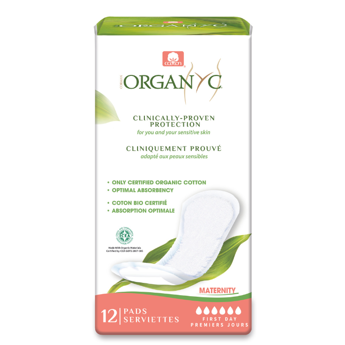 Organyc Cotton Maternity Pads First Days 12Pcs