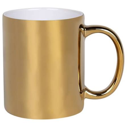 Mug Metallic Gold Colour 12Oz