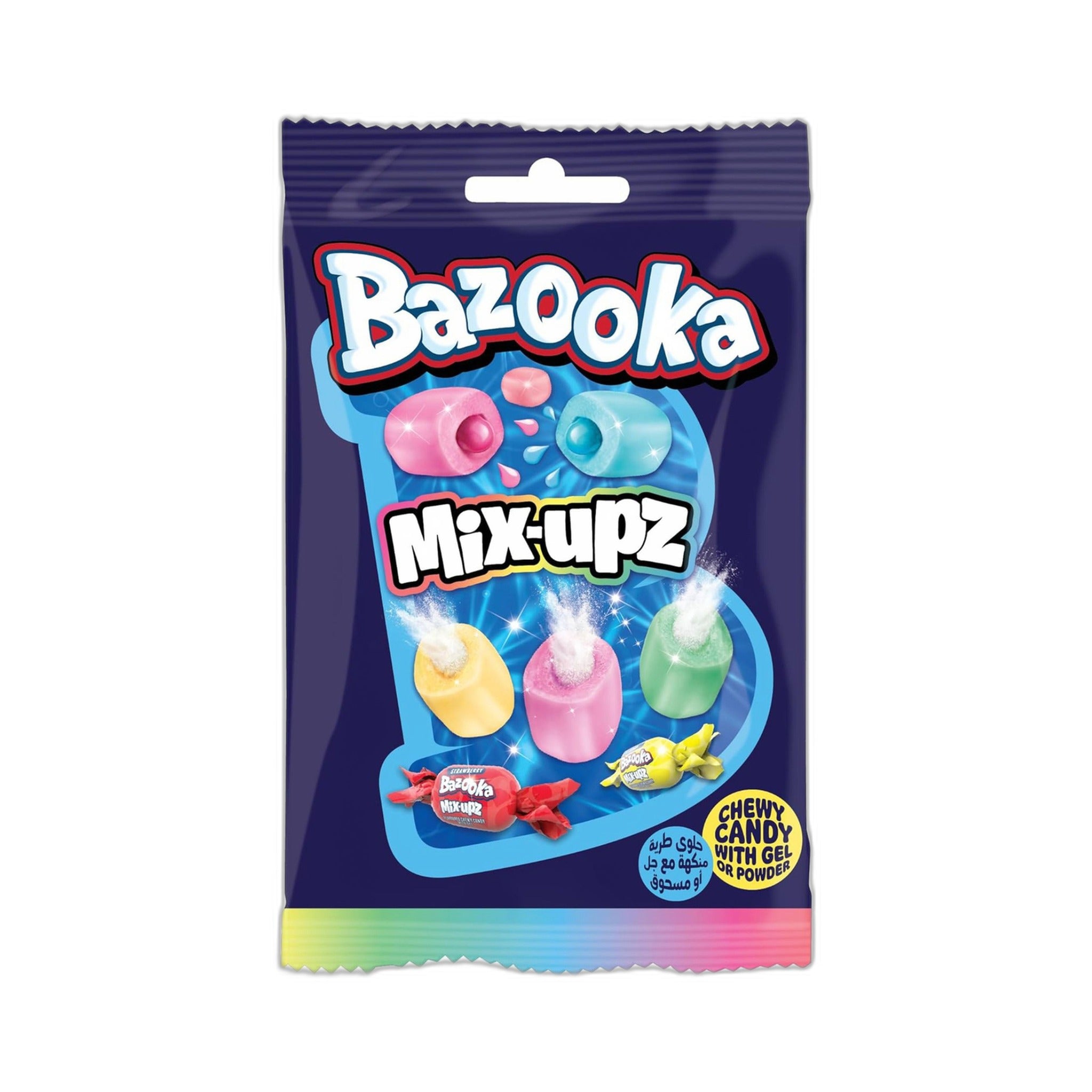 Bazooka Mix Upz Soft Candy 120Gm