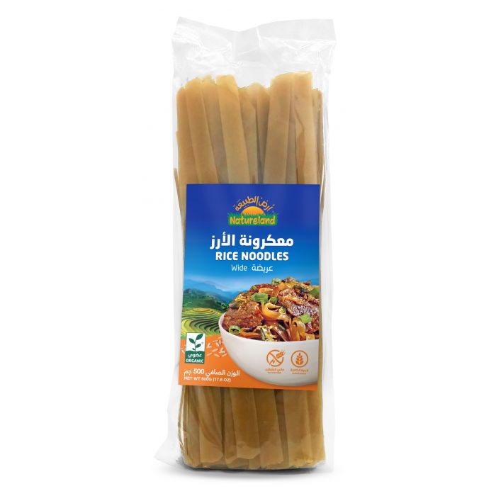 Natureland Wide Rice Noodles 500Gm