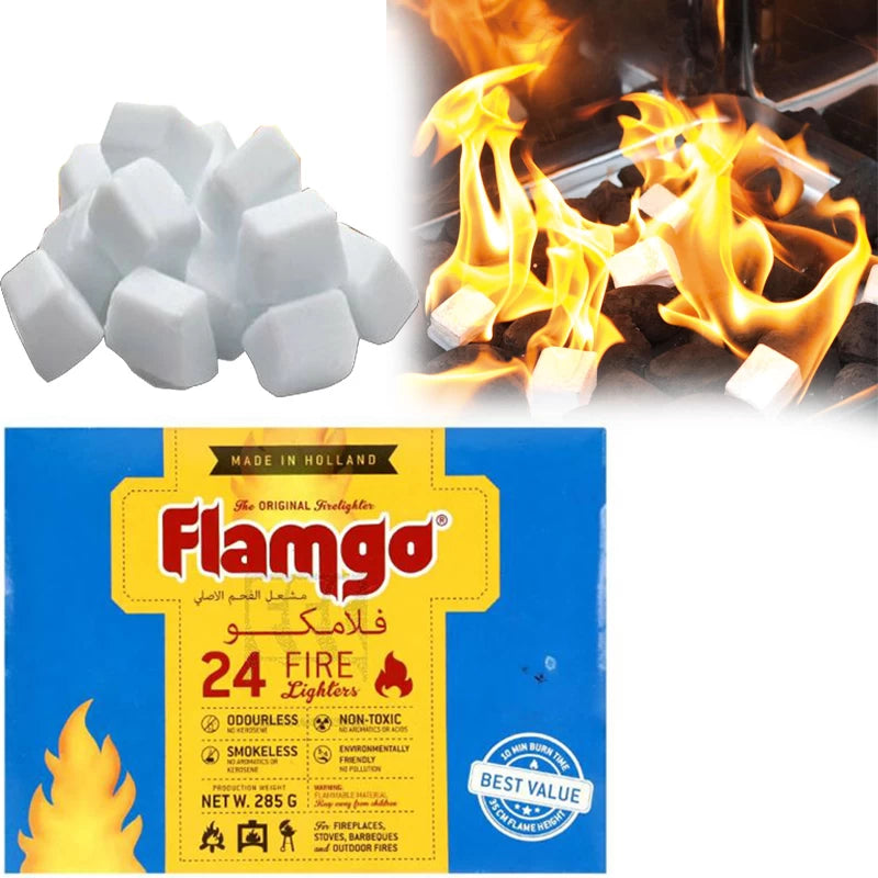 Flamgo 24 Cubes Fire Lighters 1Pcs