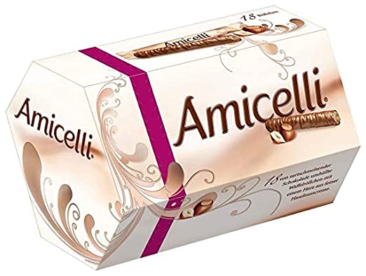 Amicelli Hazelnut Cream Wafer Chocolate 150Gm