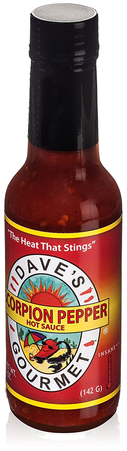 Daves Gourmet Gf Scorpion Pepper Hot Sauce 5Oz