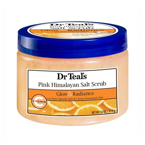 Dr Teals Glow & Radiance Vitamin C Salt Scrub 16Oz