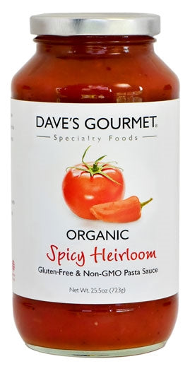 Daves Gourmet Gf Org Spicy Heirloom Pasta Sauce 25.5Oz