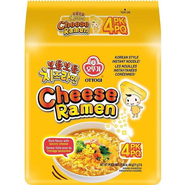 Ottogi Smooth Cheese Ramen Bundle Noodles 444Gm