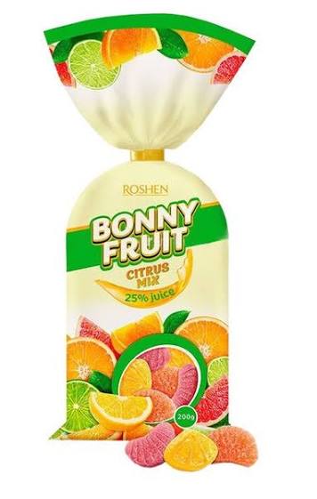 Roshen Citrus Mix Jelly Candies 200Gm