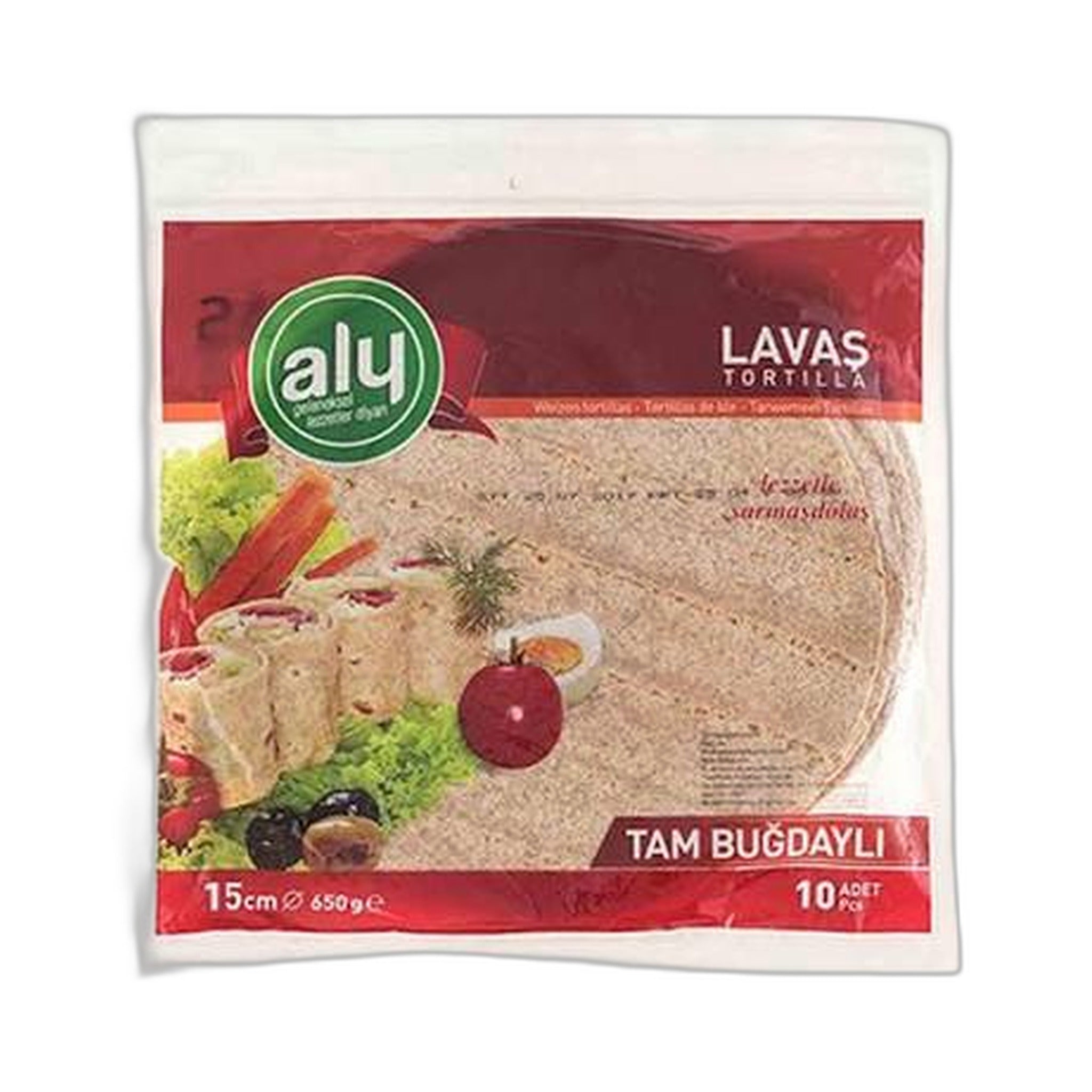 Aly 15Cm Whole Wheat Tortilla 300Gm
