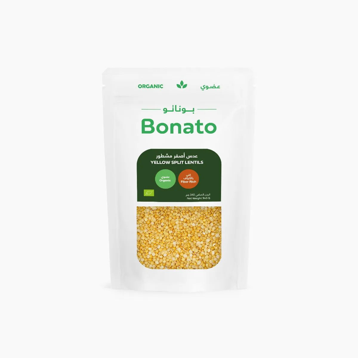 Bonato Yellow Split Lentils 340Gm