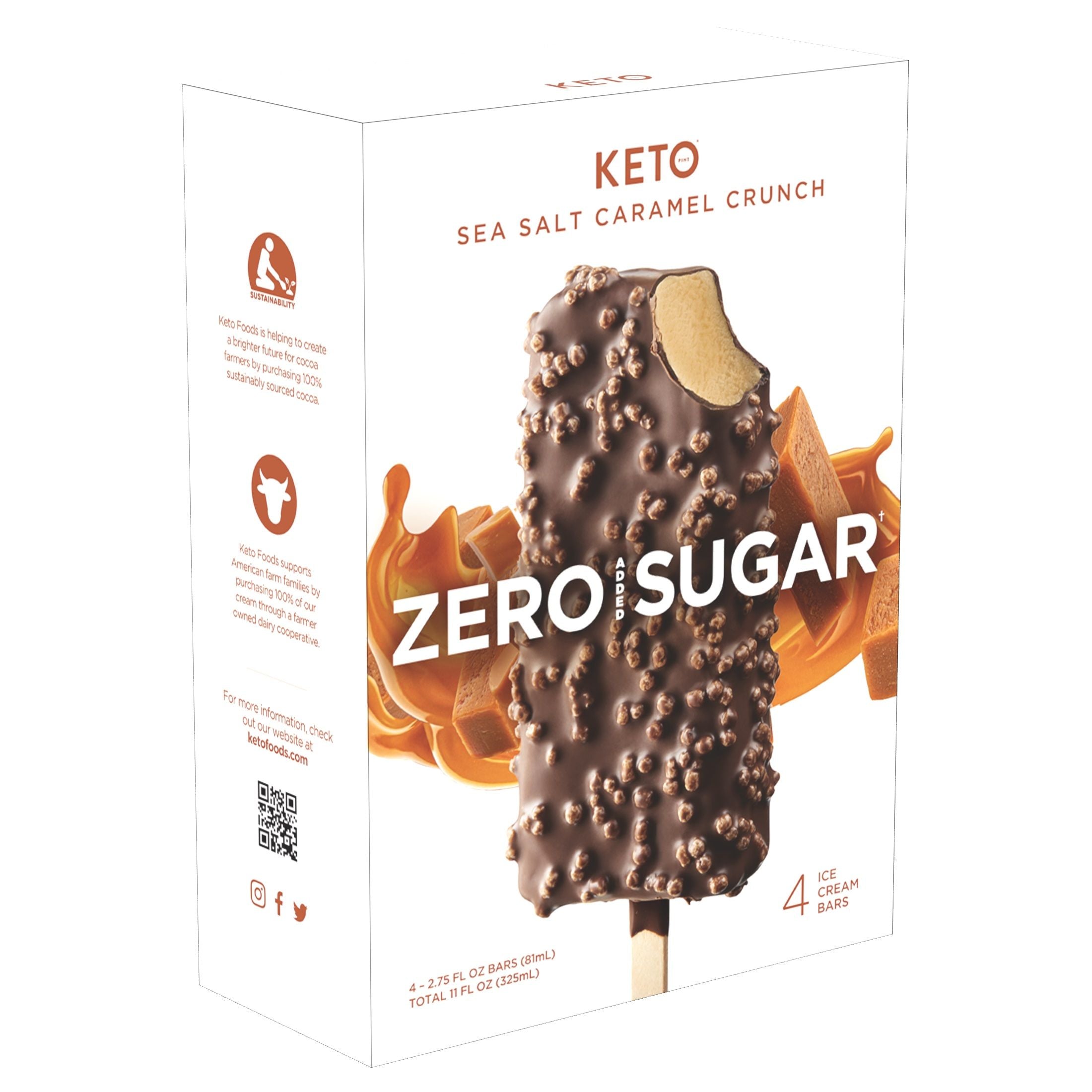 Keto Sea Salt Caramel Almond Ice Cream Bar 81Ml