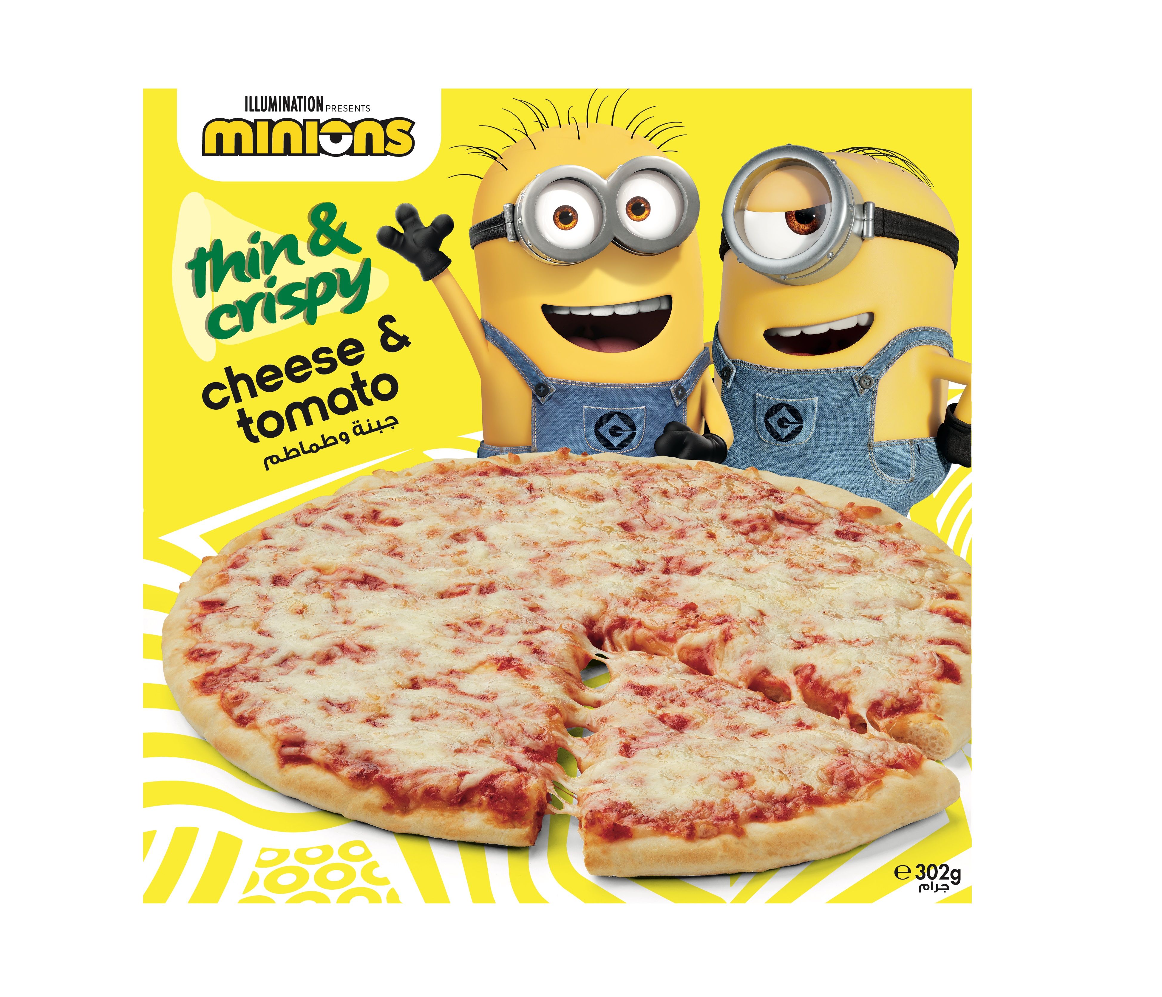 Minions Cheese And Tomato Crispy Pizza 302Gm