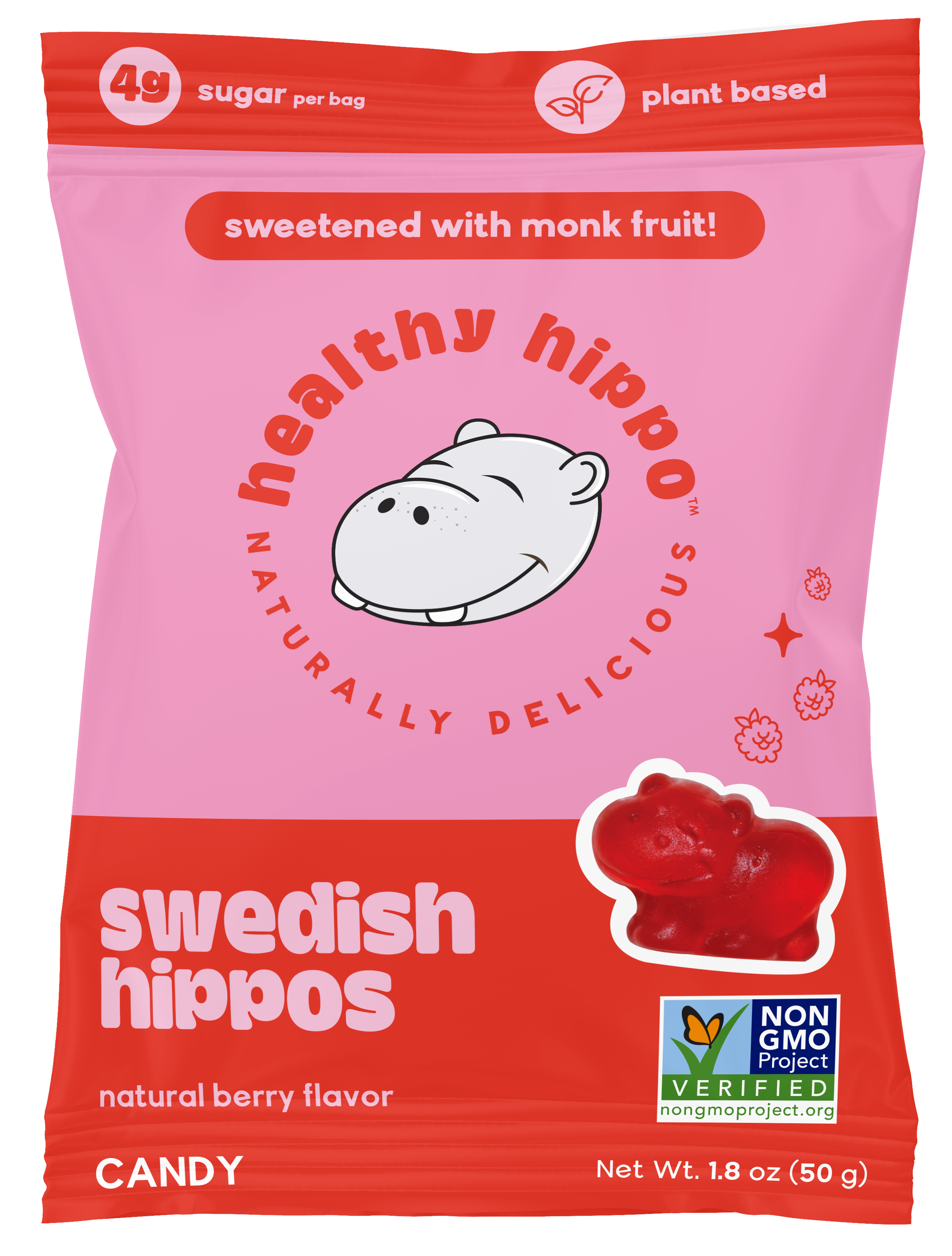 Healthy Hippo Swedish Hippo Plant Based Gummies 50Gm