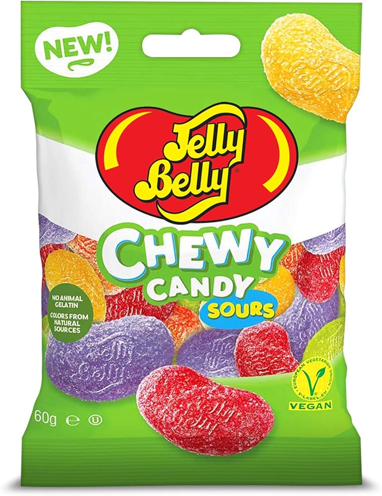 Jelly Belly Assorted Sours Chew Candy 60Gm