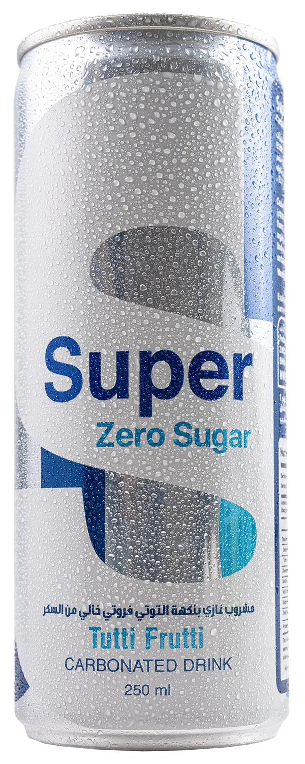 Super Tutti Frutti Zero Sugar Carbonated Drink 250Ml