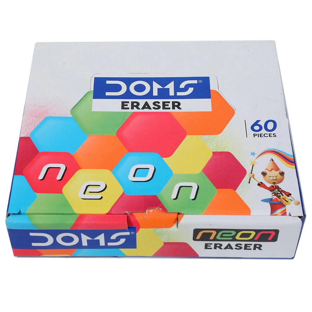Doms Neon Hex Eraser 1Pcs
