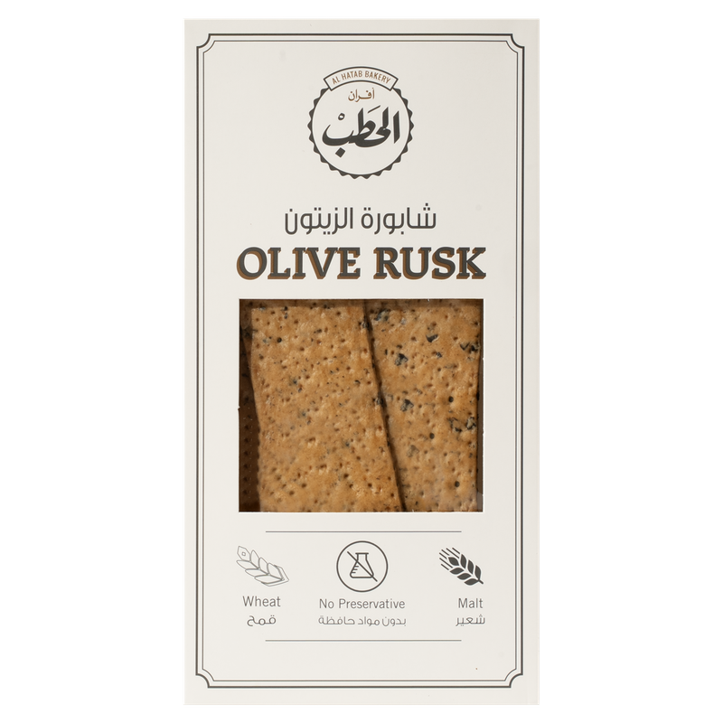 Al Hatab Bakery Olive Rusk 140Gm