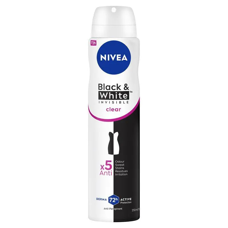 Nivea Black And White Female Deodarant Spray 250Ml