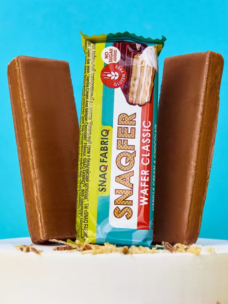 Snaq Fabric Dessert Vanilla Cream Choco Snaqfer Wafer 45Gm