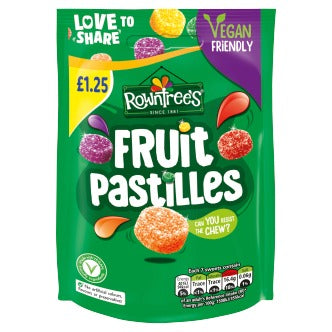 Rowntrees Vegan Pouch Fruit Pastile 114Gm