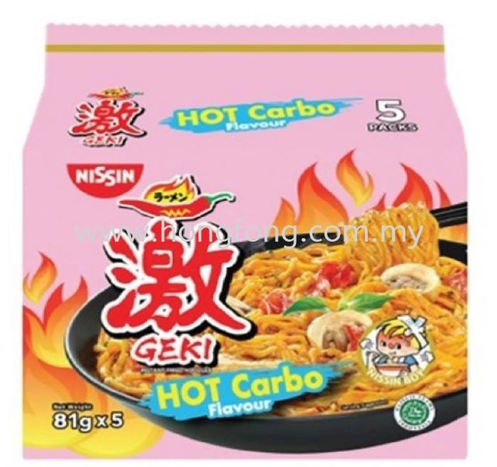 Nissin Hot Carbo Multi Pk Gekikara Inst Noodles 405Gm