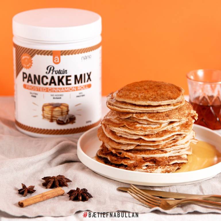Nano Frosted Cinnamon Roll Pancake Powder 500Gm