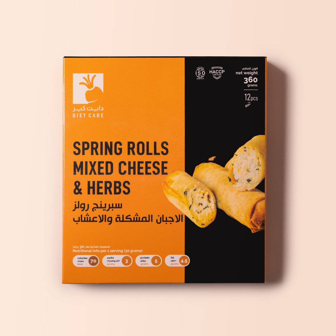 Diet Care Mixed Cheese Spring Rolls 360Gm