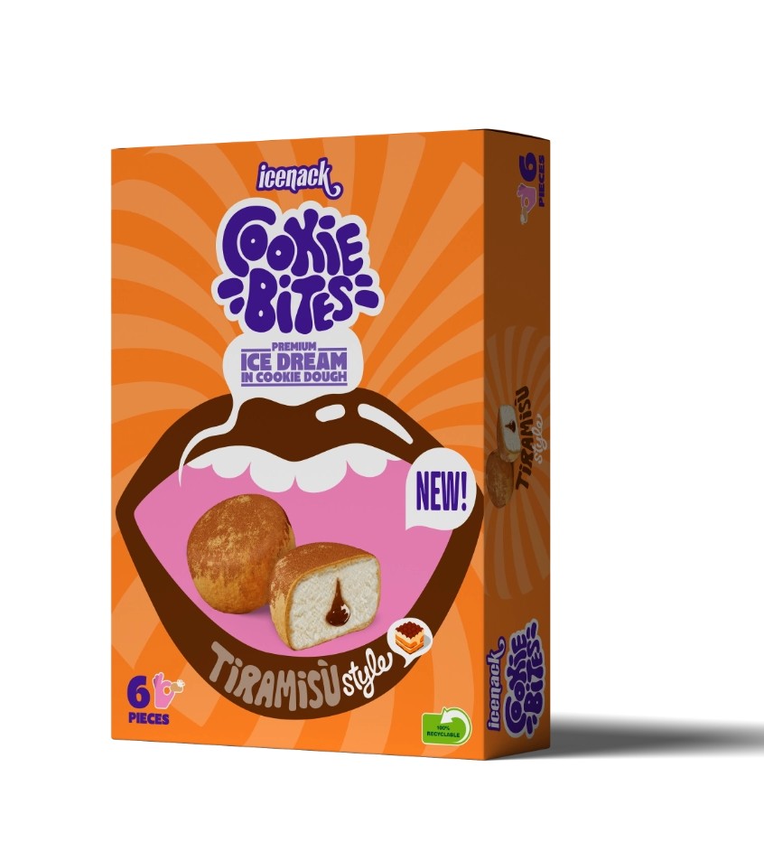 Cookie Bites Tiramisu Ice Cream Bites 225Ml