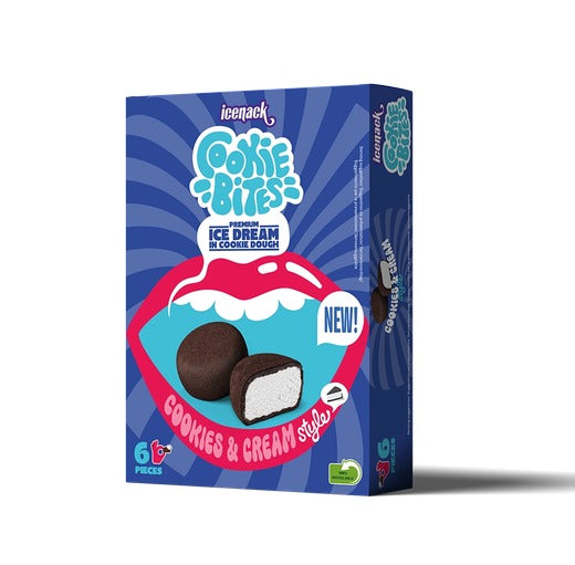 Cookie Bites Black Cookie Ice Cream Bites 225Ml