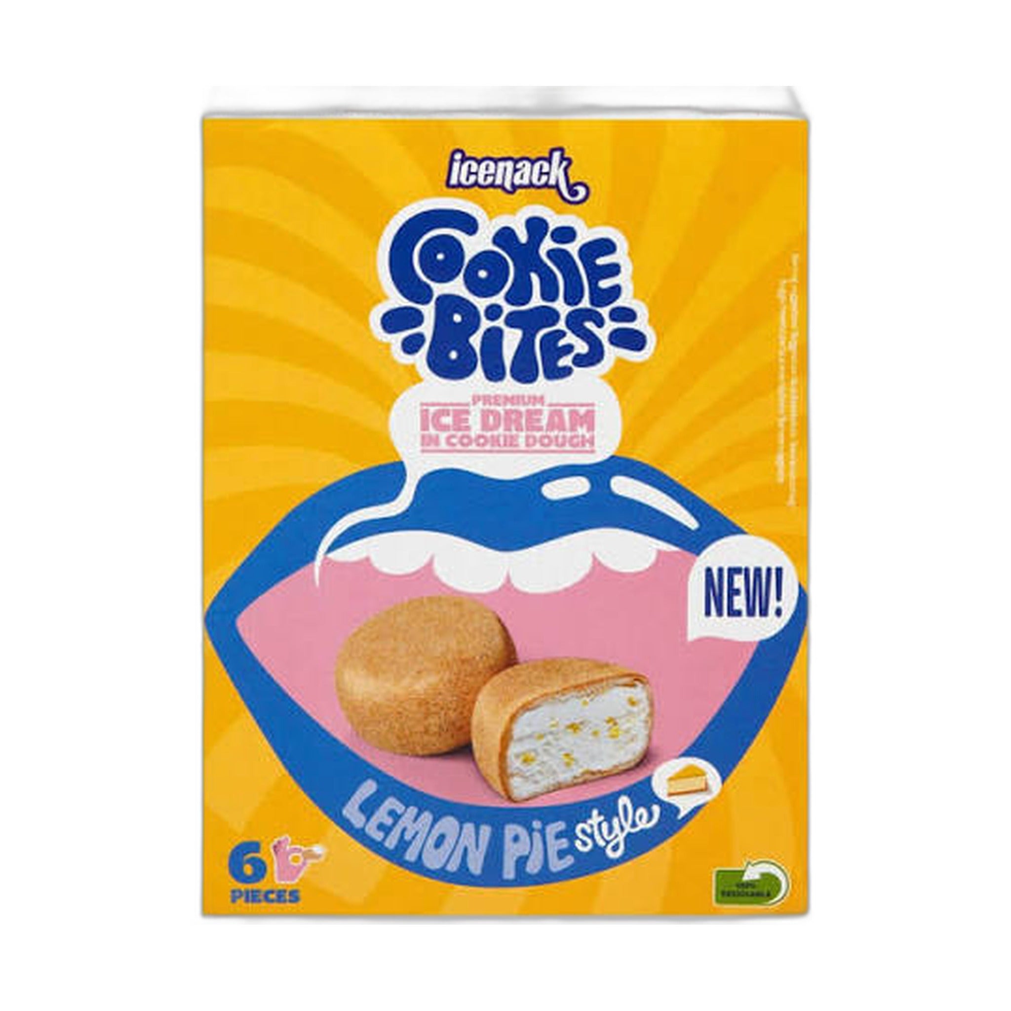 Cookie Bites Lemon Pie Ice Cream Bites 225Ml