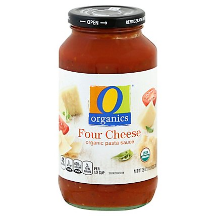 O Organics Four Cheese Organic Pasta Sauce 709Gm