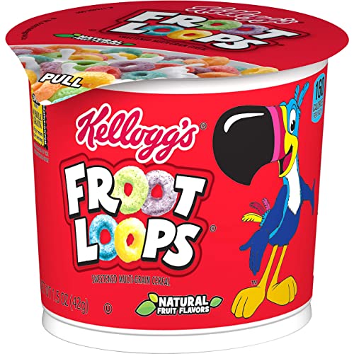 Kelloggs Froot Loops Cereal Cup 1.5Oz
