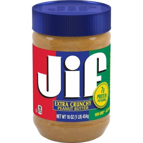 Jif Extra Crunchy Peanut Butter 454Gm