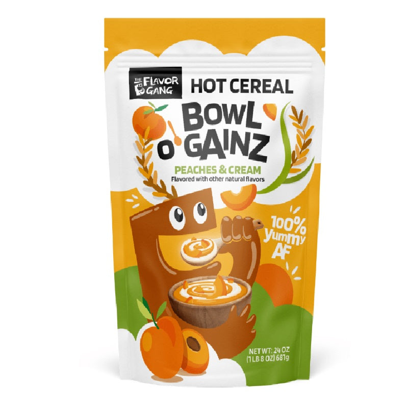 The Flavor Gang Peach & Cream Bowl O Gainz 681Gm
